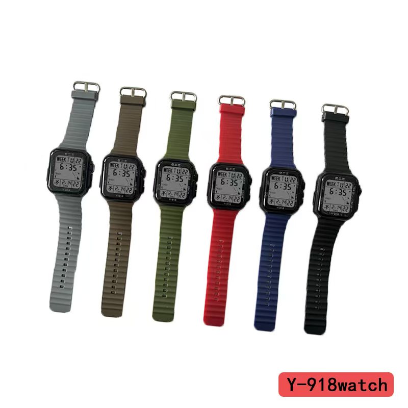 The YITONG basic electronic watch from YITONG is cost-effective, durable and worry-free. It is specially designed for students to wear in class and daily life. The Y-918 basic electronic watch is a square, colorful, waterproof and luminous sports watch for both men and women, and is a trend Specification image