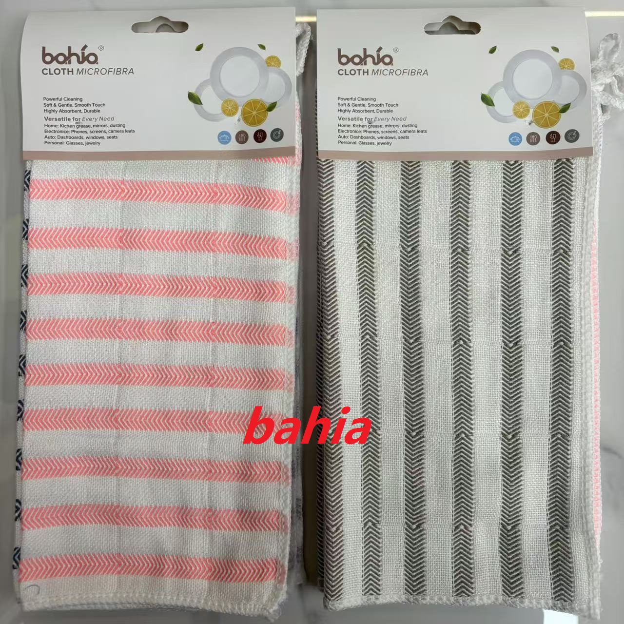 Double-layer fish-scale pattern dishcloth, 30*30cm, 5-piece set, dishcloth, cleaning and scouring pad, bahia
