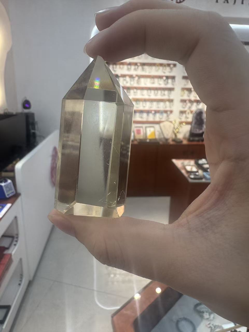水晶/白水晶白水晶球/烛台/饰品天然水晶球/水晶球细节图