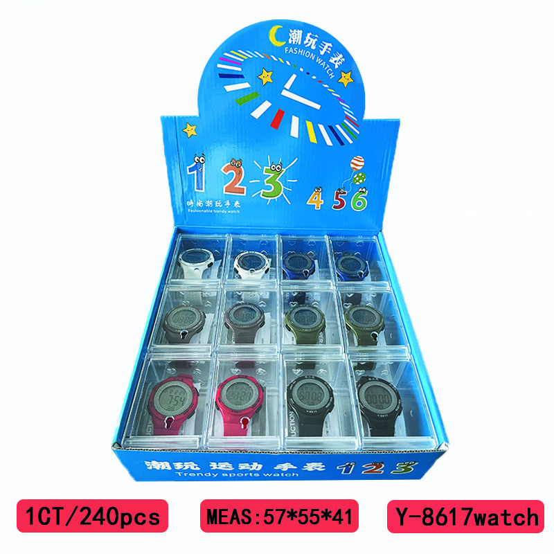 YITONG relojes electrónicos básicos de alto rendimiento duradero ahorro de preocupaciones estudiantes de clase uso diario especial y-8617 basic relojes electrónicos redondos de color para hombres Y mujeres a prueba de agua brillo deportivo tendencia Application Scenario