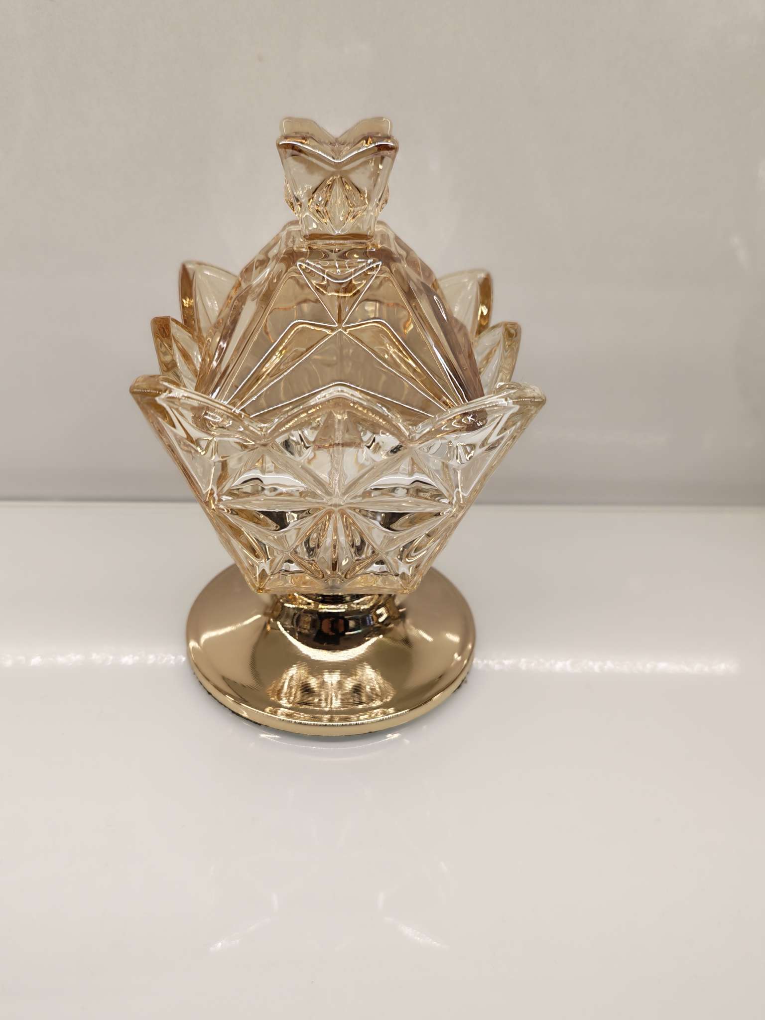 创意玻璃储物罐带盖糖果盒果盘简美实用储钱罐小号储蓄罐