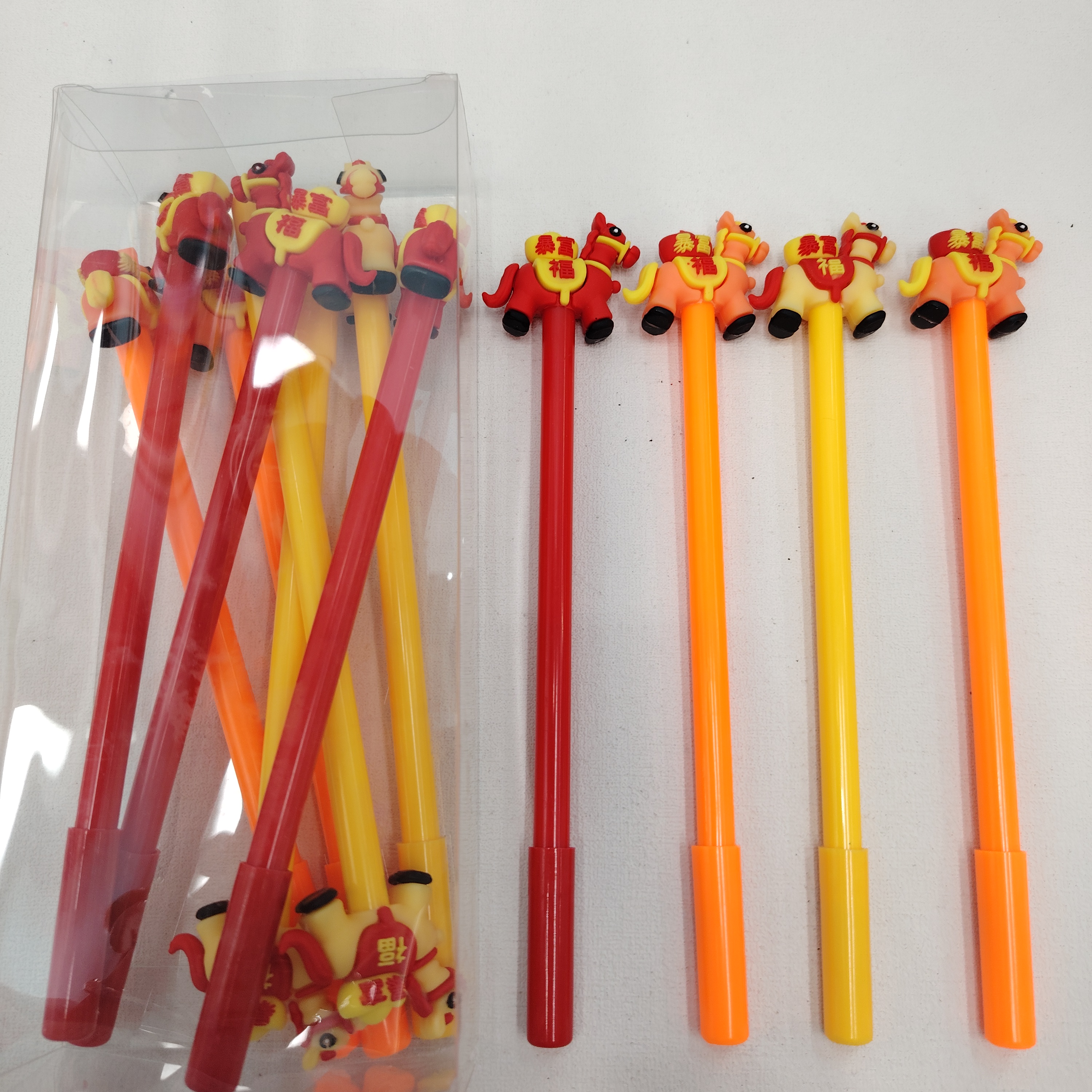 Shangshangqian cartoon horse-shaped quills, butterfly pens, cute diy pens, business custom pens, creative writing gifts full figure