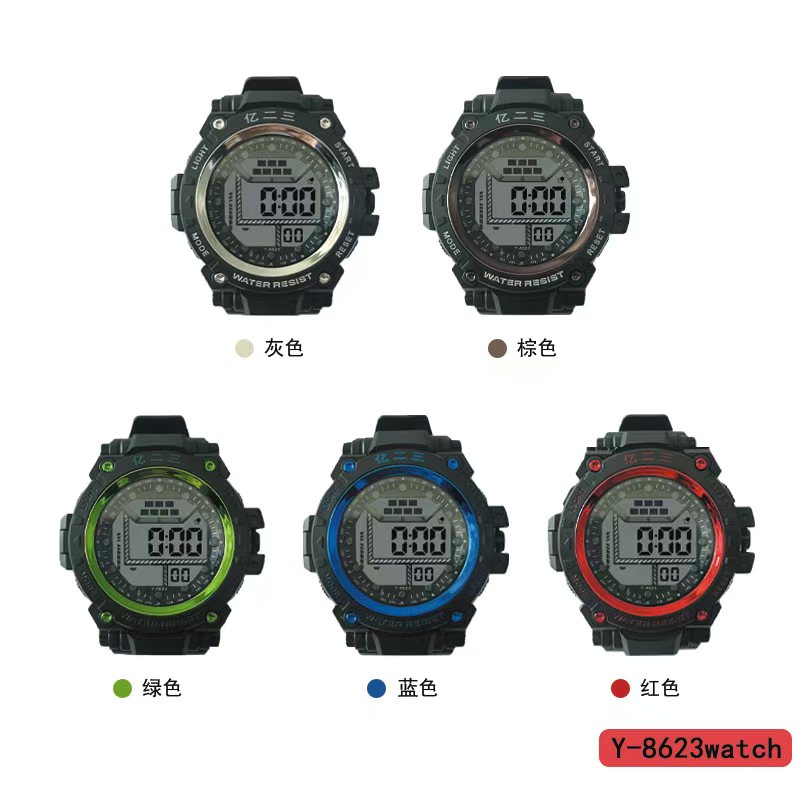 The YITONG basic electronic watch from YITONG offers high cost performance, durability and peace of mind. It is specially designed for students to wear in class and on a daily basis. The Y-8623 basic electronic watch is a round, colorful, waterproof and luminous sports watch for both men and women, setting a trend details Picture