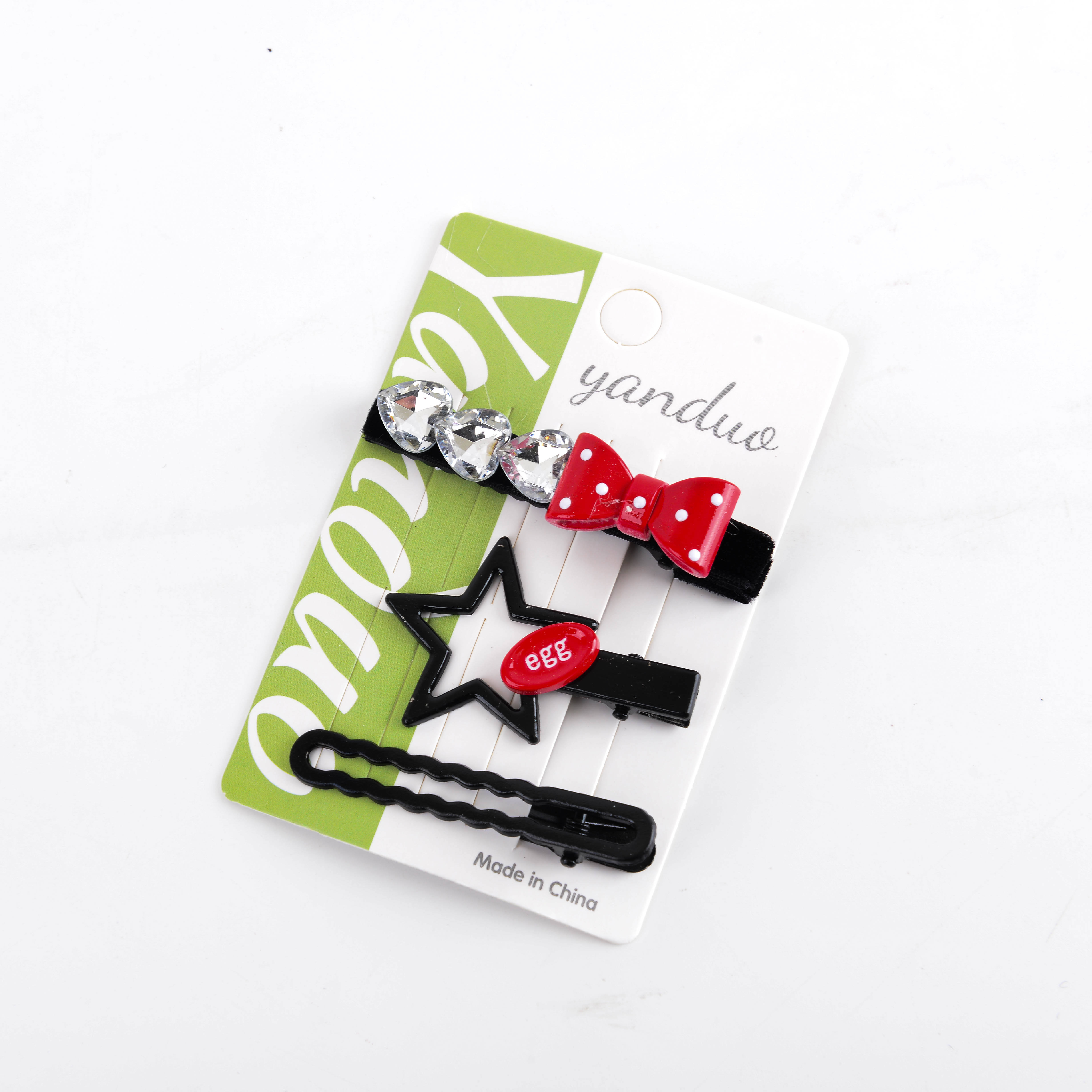 New sweet and cute girl children's hair clip set, cartoon and adorable bangs clip, side clip, acrylic hair clip and hair accessory Application Scenario