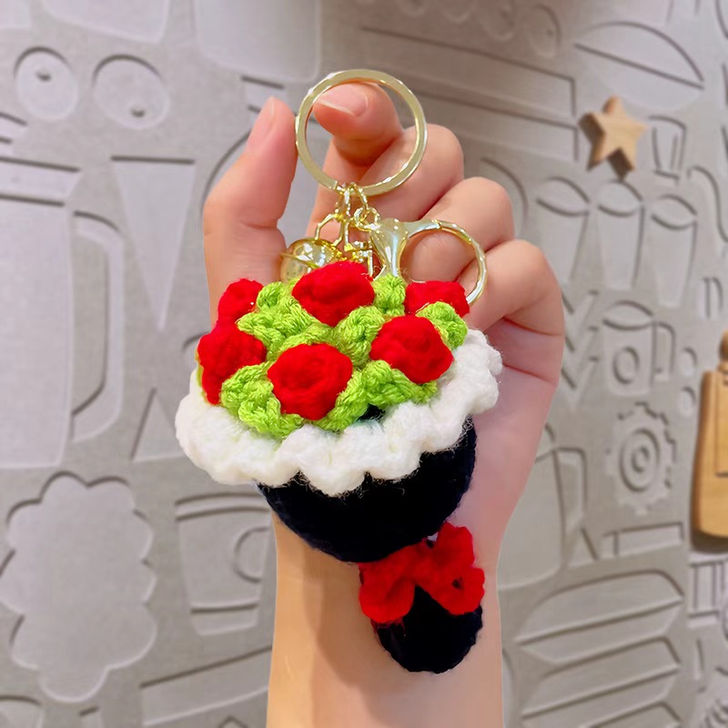 Hand-crocheted flower bouquets and pendants, creative hand-woven decorations, warm home hanging ornaments, gifts and promotional items Application Scenario