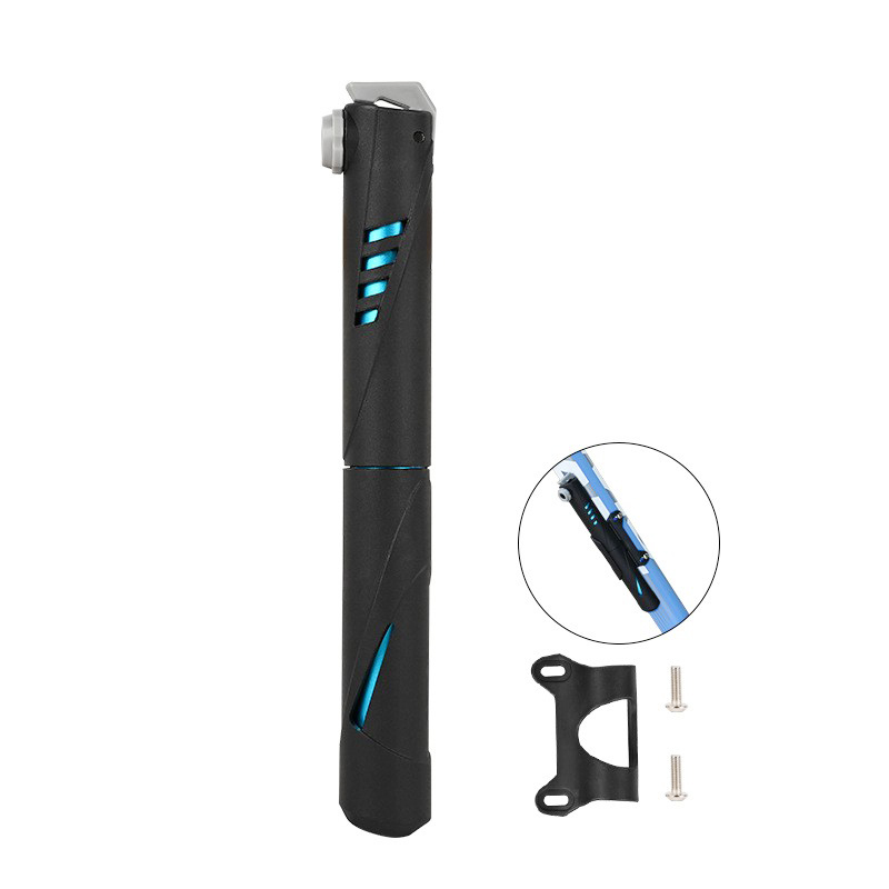 2326L short air pump, aluminum alloy air pump, mountain bike aluminum alloy air pump, high-pressure air pump, portable bicycle mini air pump details Picture