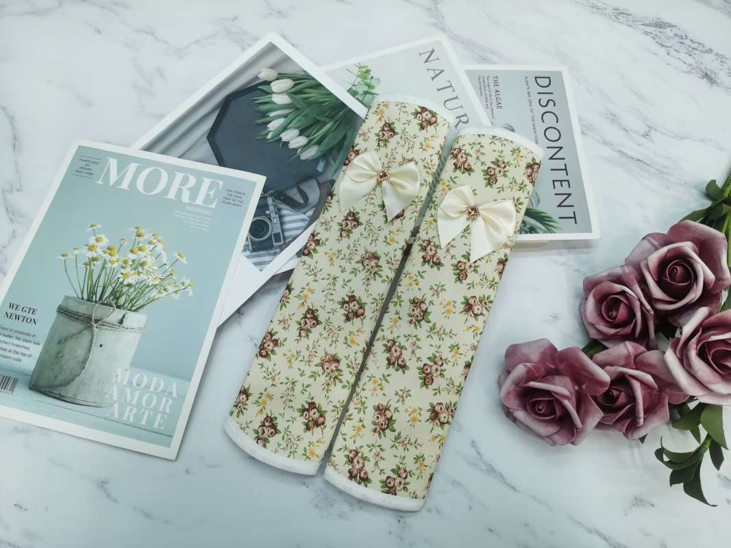 Pastoral flower fabric double-opening double door refrigerator door handle gloves double door handle gloves handrail cover anti-static thickened Application Scenario