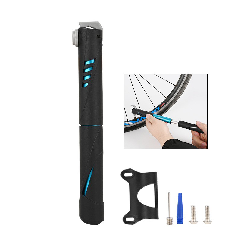 2326L short air pump, aluminum alloy air pump, mountain bike aluminum alloy air pump, high-pressure air pump, portable bicycle mini air pump Specification image