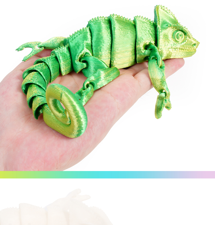  爆款3D打印龙变色龙全身关节可动仿真宠物蜥蜴模型玩具详情4
