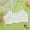 Girls' underwear: Seamless, seamless, double-layer anti-bump, cute halter top for junior high school students in the adolescence development period details Picture