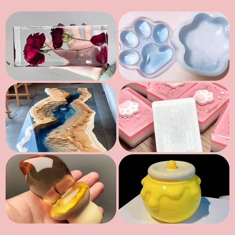 Crystal resin epoxy resin glue, super transparent quick-drying AB hard glue, mobile phone case soft glue, DIY handmade material specimen. Crystal resin resin glue, super transparent quick-drying AB hard glue, mobile phone case soft glue, DIY handmade details Picture