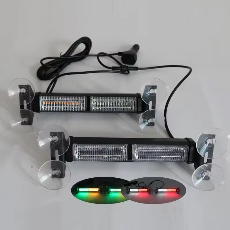 汽车LED吸盘警示灯挡风玻璃爆闪灯杠灯遮阳板应急闪光灯吸盘灯