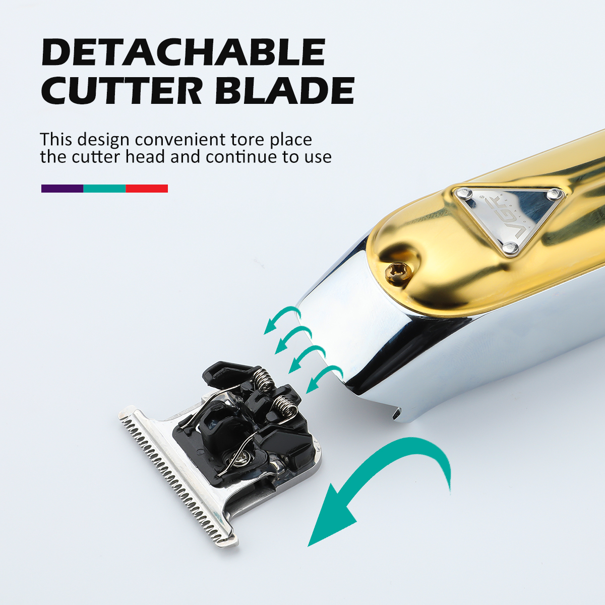 VGR967 Cross-border Professional metal small clipper with base Hair clipper for men, retro style Application Scenario