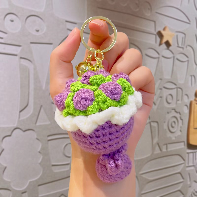 Hand-crocheted flower bouquets and pendants, creative hand-woven decorations, warm home hanging ornaments, gifts and promotional items Item Picture
