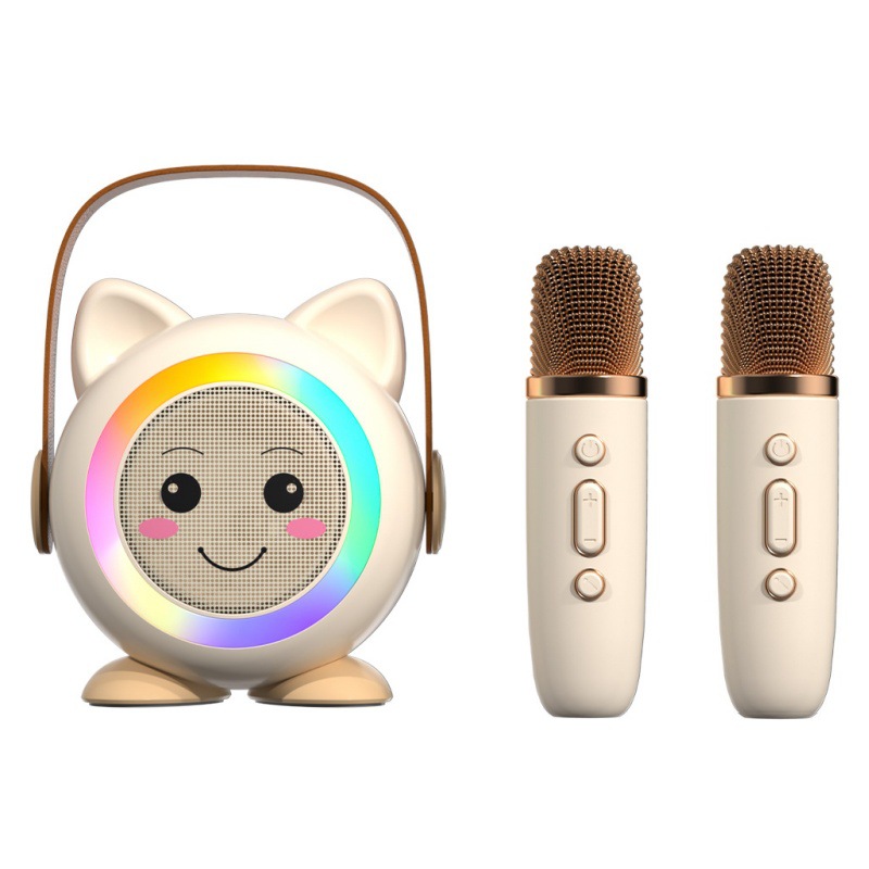 Wireless Bluetooth speaker, outdoor KTV audio system, home KTV wireless handheld dual-microphone mini audio system, small speaker Application Scenario