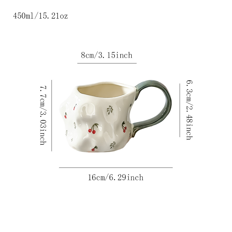 陶瓷杯咖啡杯茶杯微波炉手工礼品复古简约家用0牛奶活动创意一家ins风高温儿童泡茶三口0大容量喝茶公司纯白色轻奢防尘家居0
