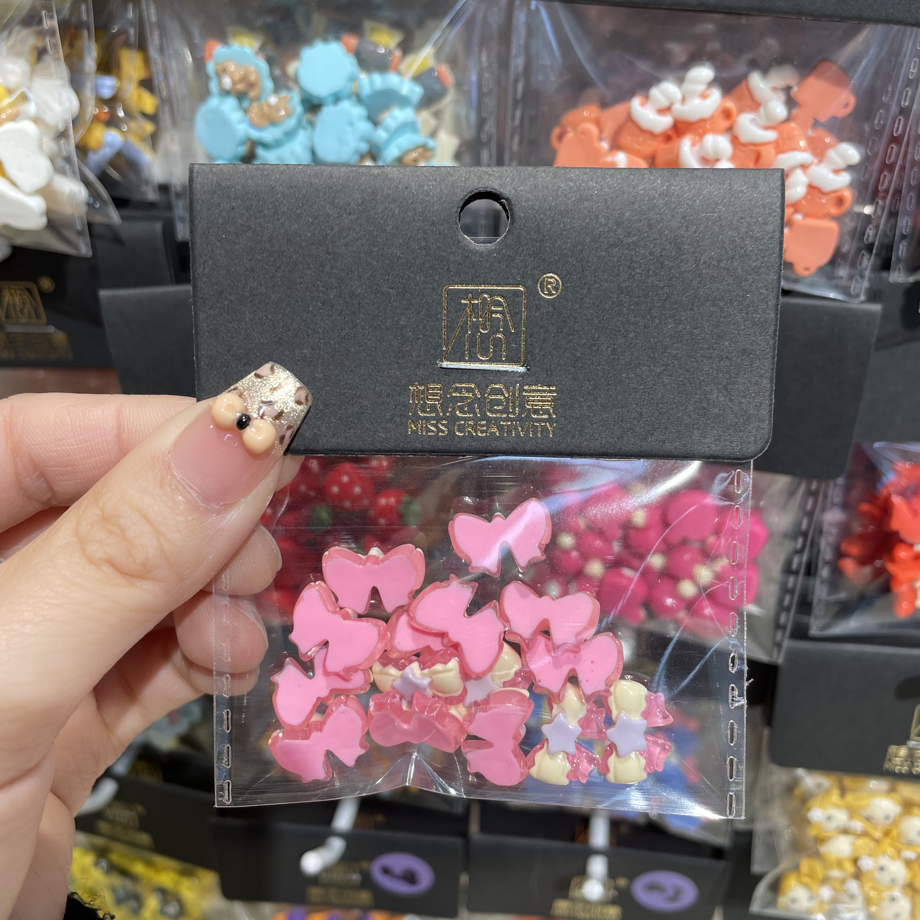 想念创意透闪玫红五星蝴蝶结^创意潮流DIY套装^详情7