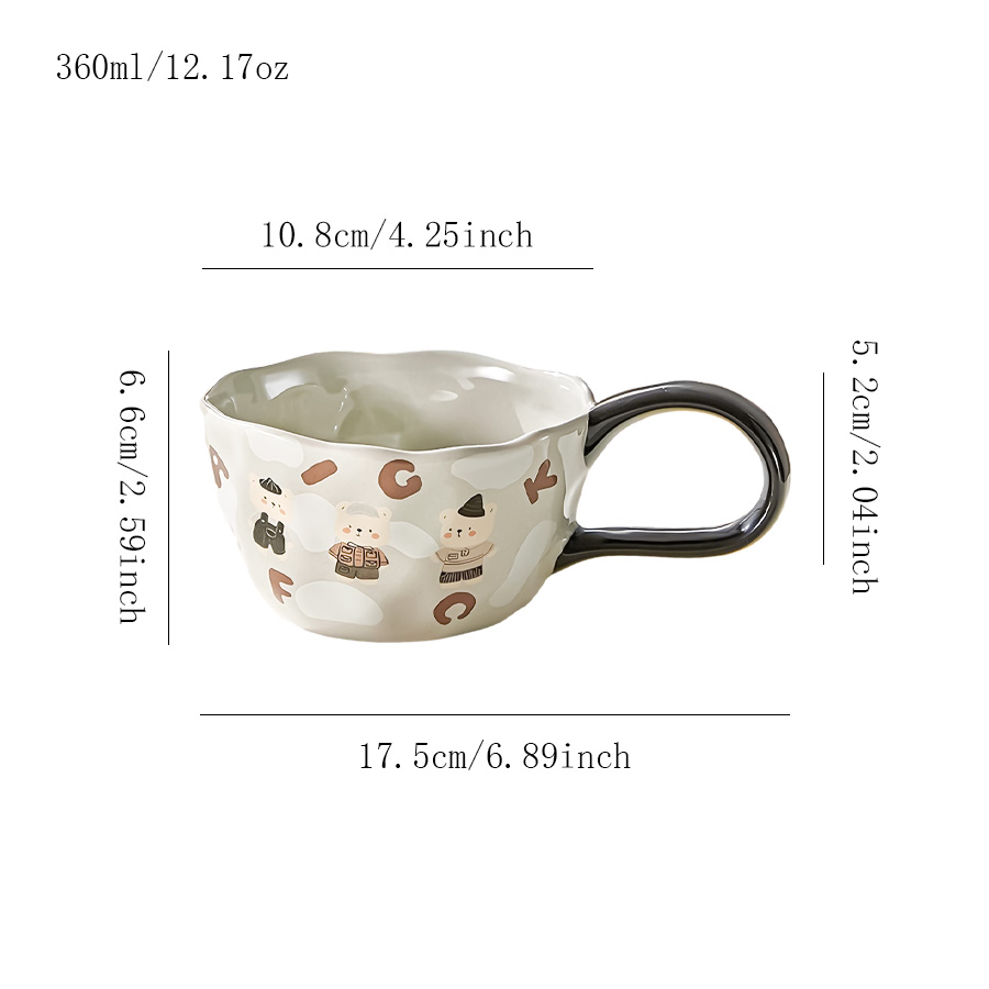 陶瓷杯茶杯马克杯牛奶杯水杯喝水泡茶热饮羊脂玉可爱会议室亲子0高温专用早餐小众酒店办公室过滤手工冷饮设计感浮雕釉下彩无盖女