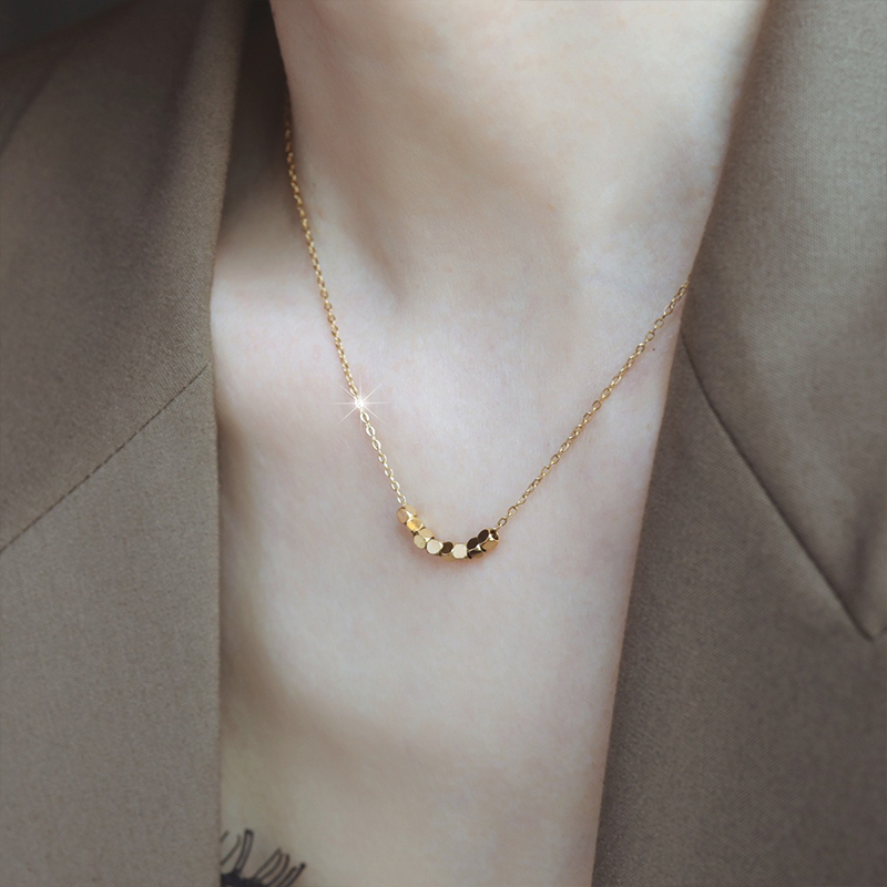 项链/天然石项链/蝴蝶项链/挂绳/珍珠项链白底实物图