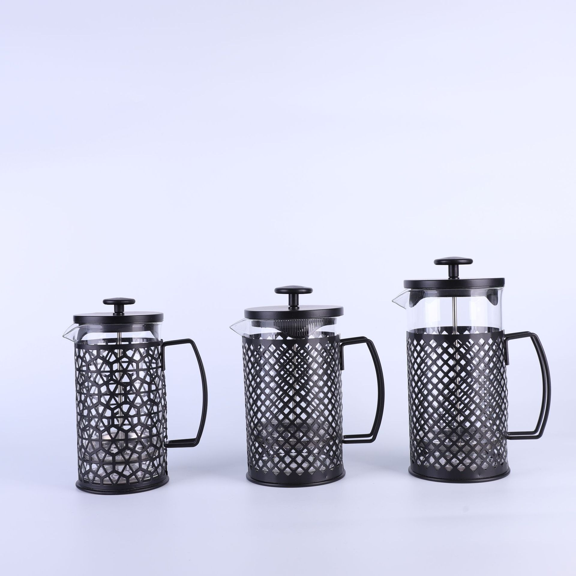 跨境爆款 玻璃不锈钢冲茶器家用茶壶咖啡壶法压壶咖啡杯茶水分离 茶壶