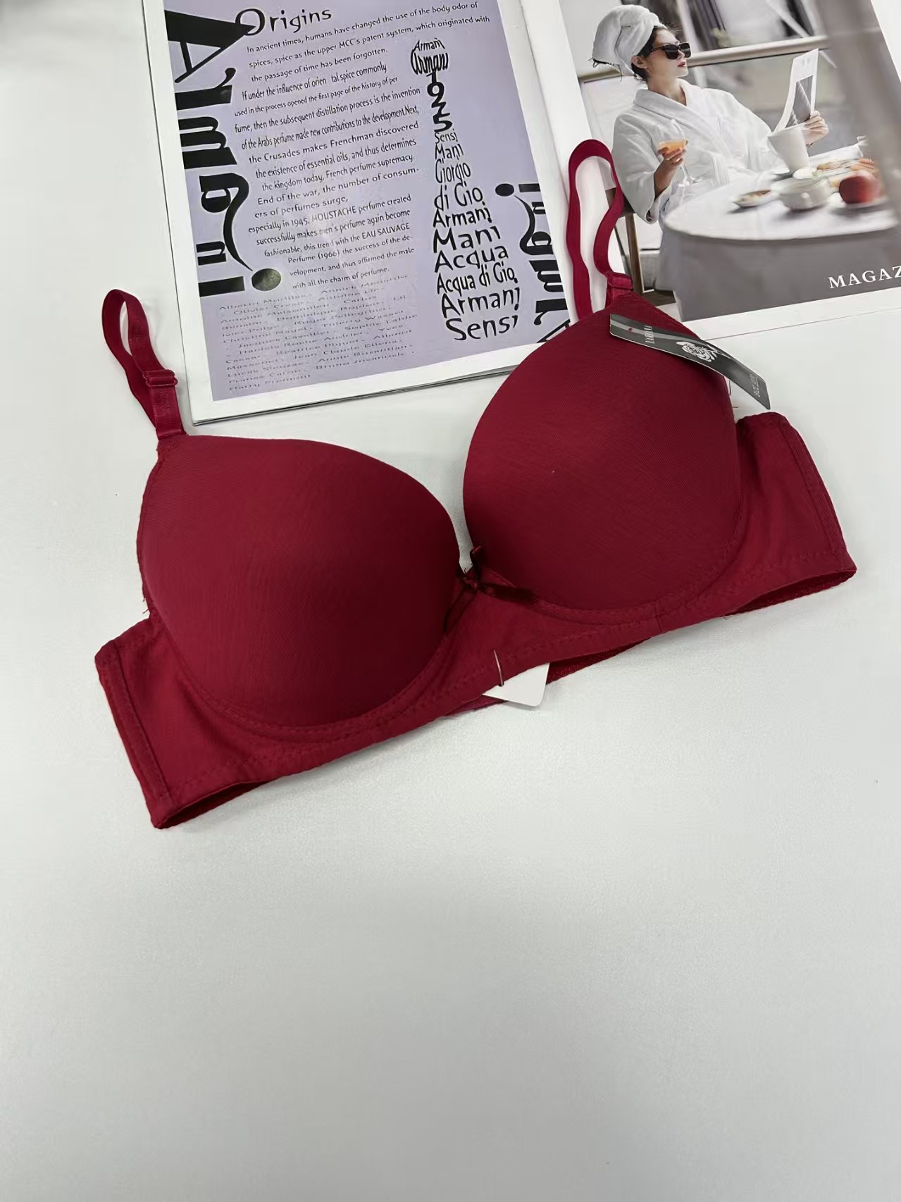2704# Export to the Middle East and Africa in stock Sexy women's bras, lift and gather comfortable and breathable sports bras for women, QNI details Picture