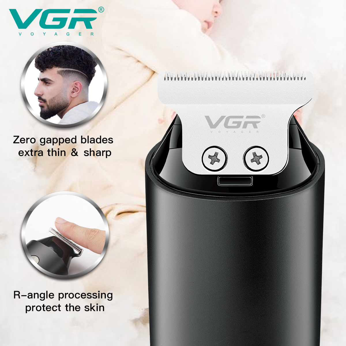 مقصات مصغرة من طراز VGR932 تعمل بحلاقة شعر محمول في المنزل Specification image