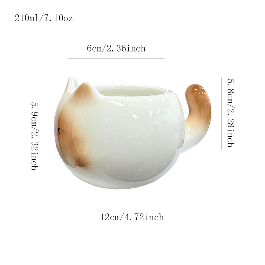 陶瓷杯杯子牛奶杯咖啡杯纪念釉上彩家用带手柄三口釉下彩冷饮专用热饮高颜值ins风陶瓷北欧风0设计感创意复古个人麦片公司刻花
