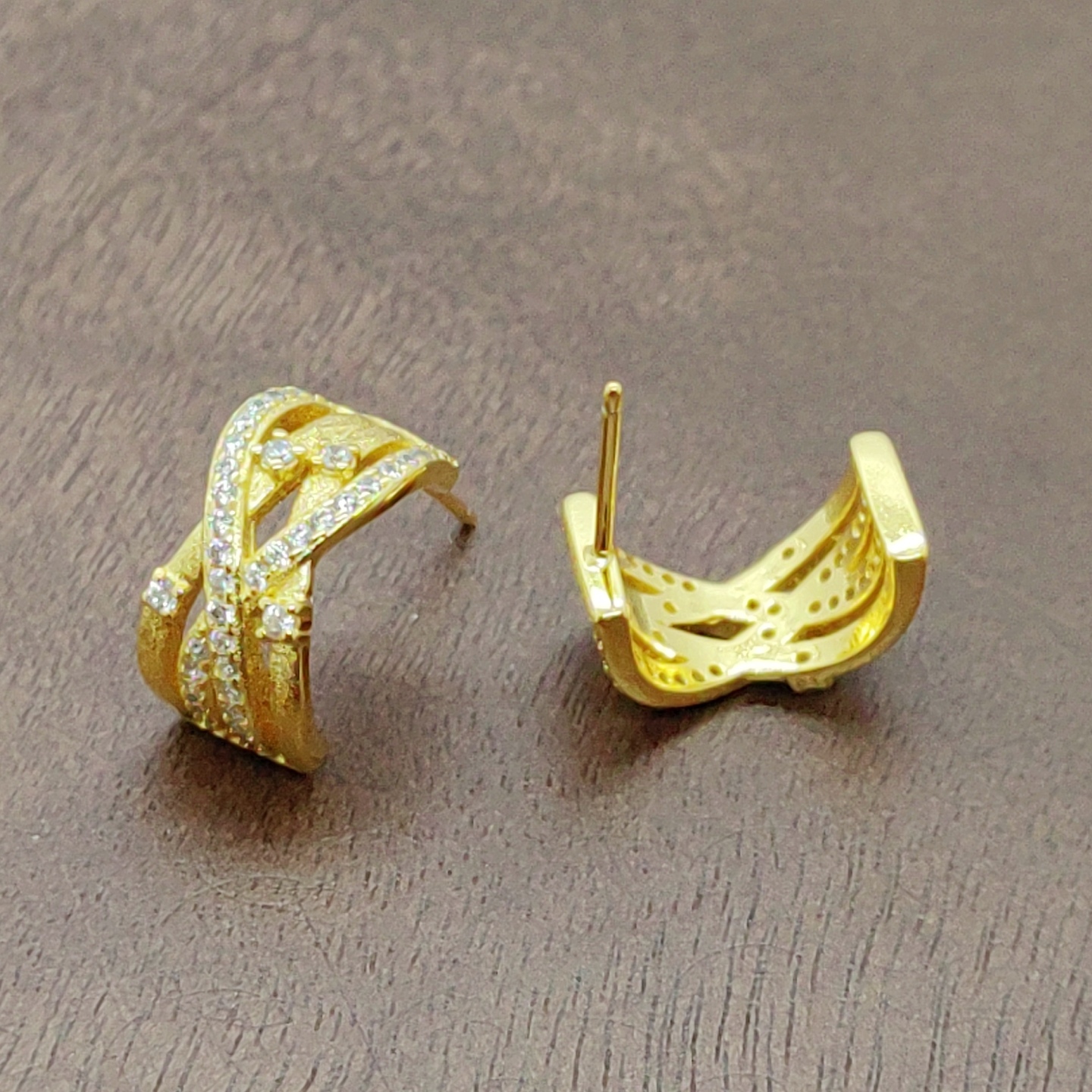 Oro blanco zirconia temperamento orejeras agujas plateadas Application Scenario