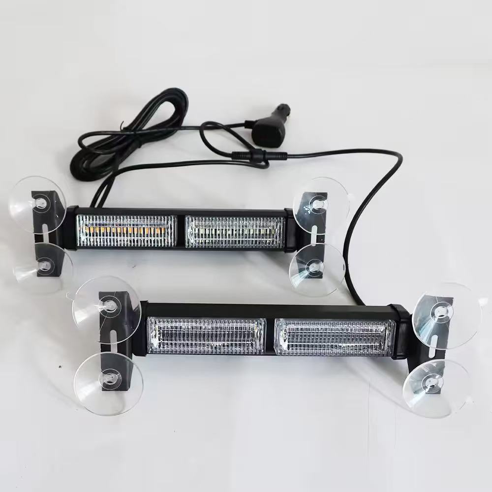 Automobile LED suction cup warning light, windshield flashing light, bumper light, sun visor emergency flashing light, suction cup light Item Picture