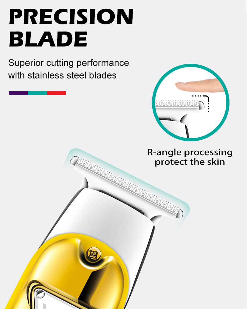 VGR967 Cross-border Professional metal small clipper with base Hair clipper for men, retro style pic 6