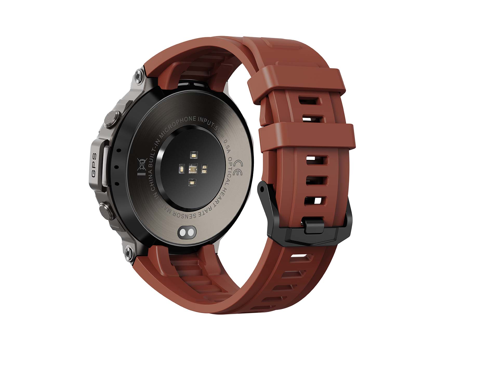The GPS smartwatch DM58 features multi-functional heart rate, blood oxygen, sleep, altitude and air pressure detection. It is water-resistant to 30 meters and can be used for swimming. It has a sports track and is suitable for mountain climbing and outdoor activities. It is compatible with Android and Apple smart Bluetooth call watches Item Picture