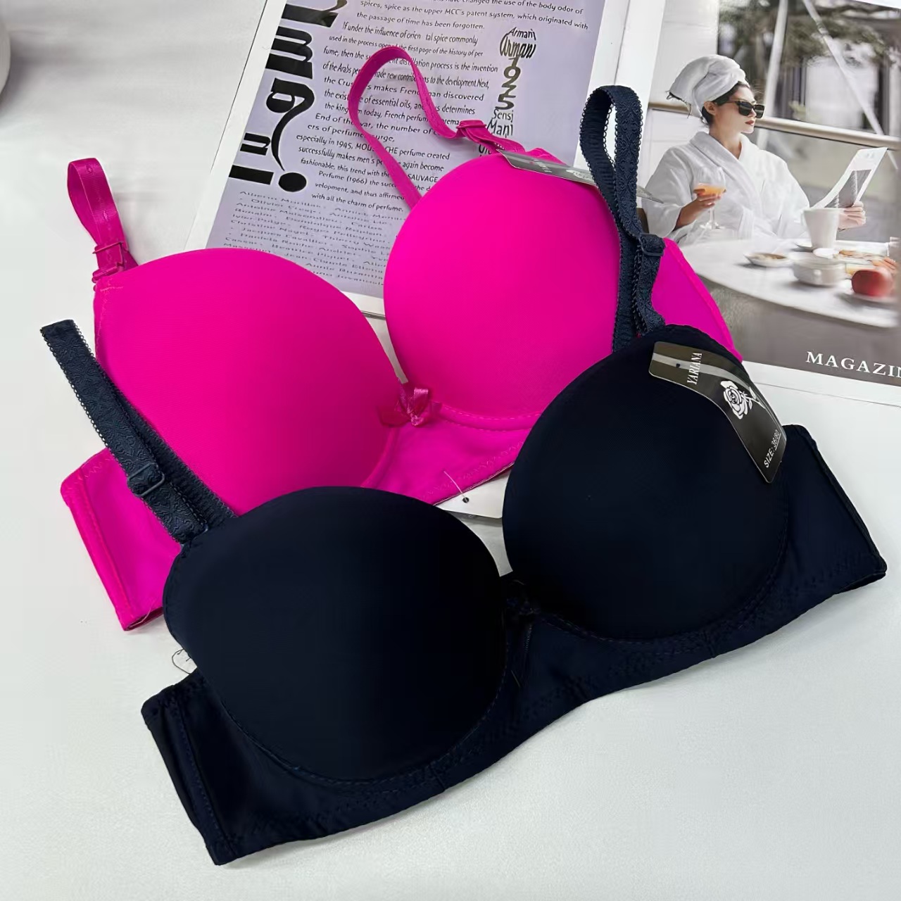 1282# Export to the Middle East and Africa in stock sexy women's bras, lift and gather comfortable and breathable sports bras for women, QNI details Picture
