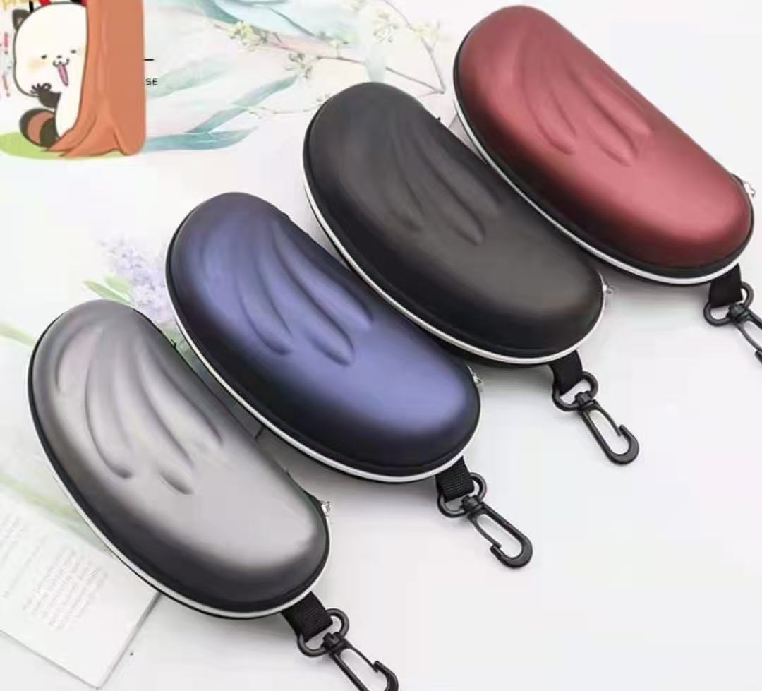 皮质太阳镜拉链眼镜盒