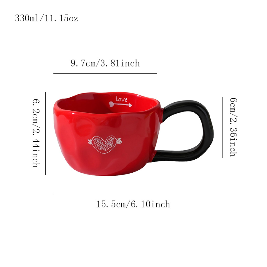 陶瓷杯茶杯牛奶杯马克杯个人专用活动亲子素烧女燕麦可定制试饮简约0麦片马卡龙浮雕刻花色釉微波炉情侣公司家用四口纯白色0