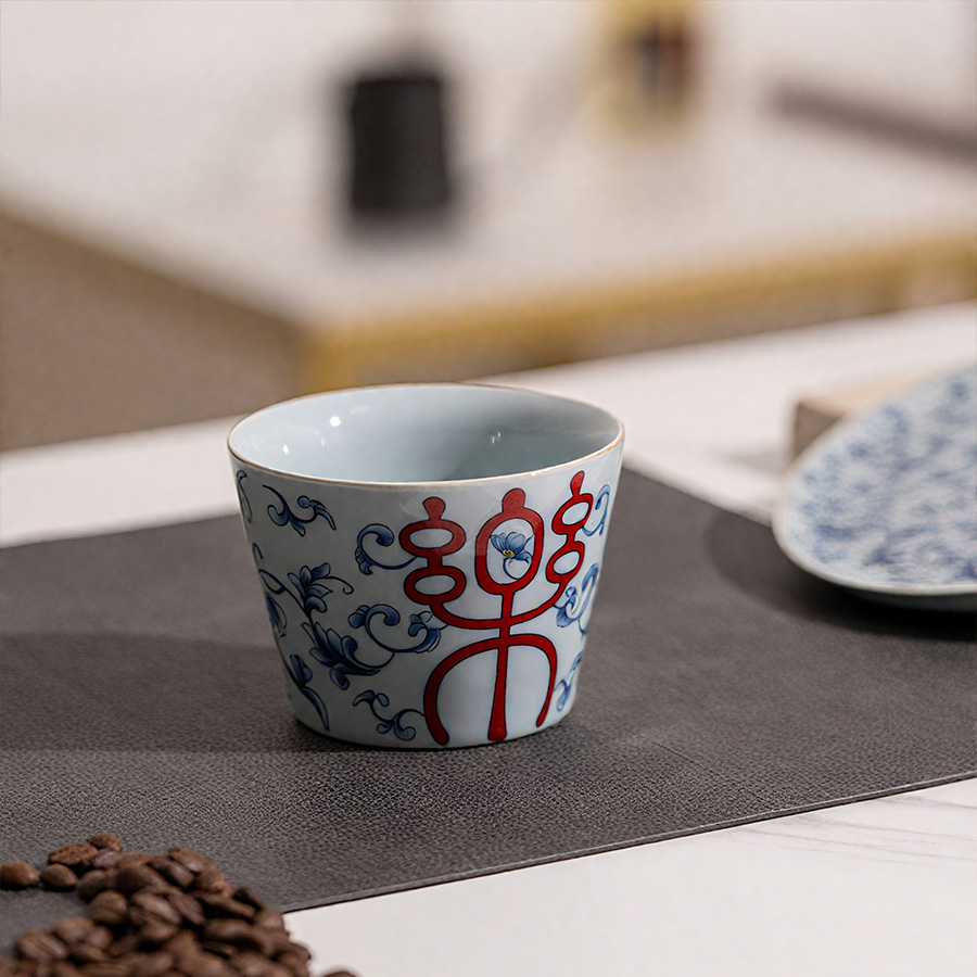 杯子/节庆陶瓷杯/仿搪瓷陶瓷杯/马克杯/陶瓷杯产品图