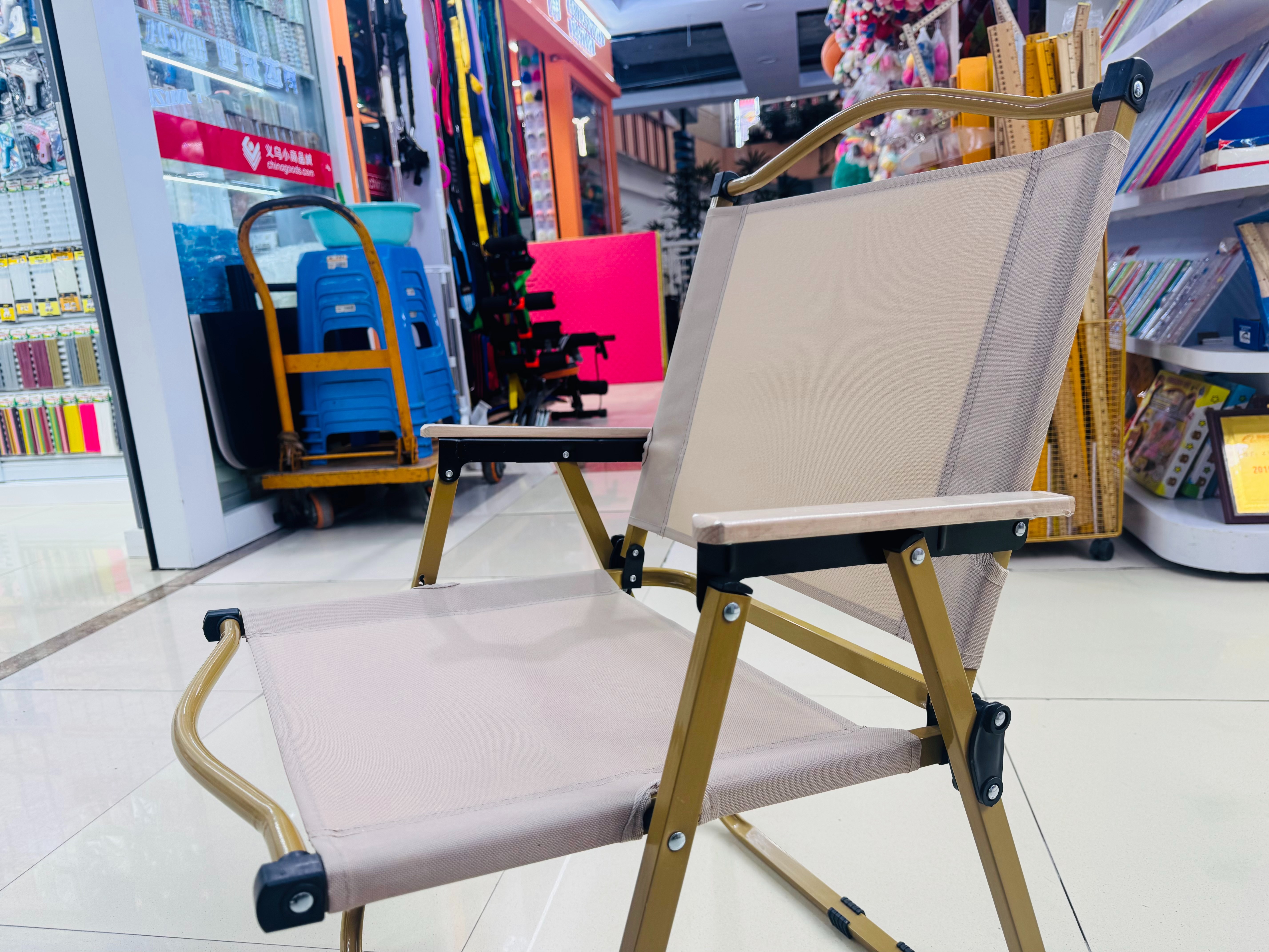 大号克米特户外折叠椅躺椅沙滩椅便携吹塑桌椅休闲椅子多功能便携式折叠椅子大号克米特