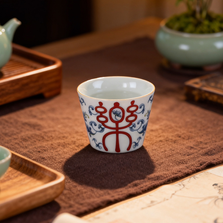 杯子/节庆陶瓷杯/仿搪瓷陶瓷杯/马克杯/陶瓷杯产品图