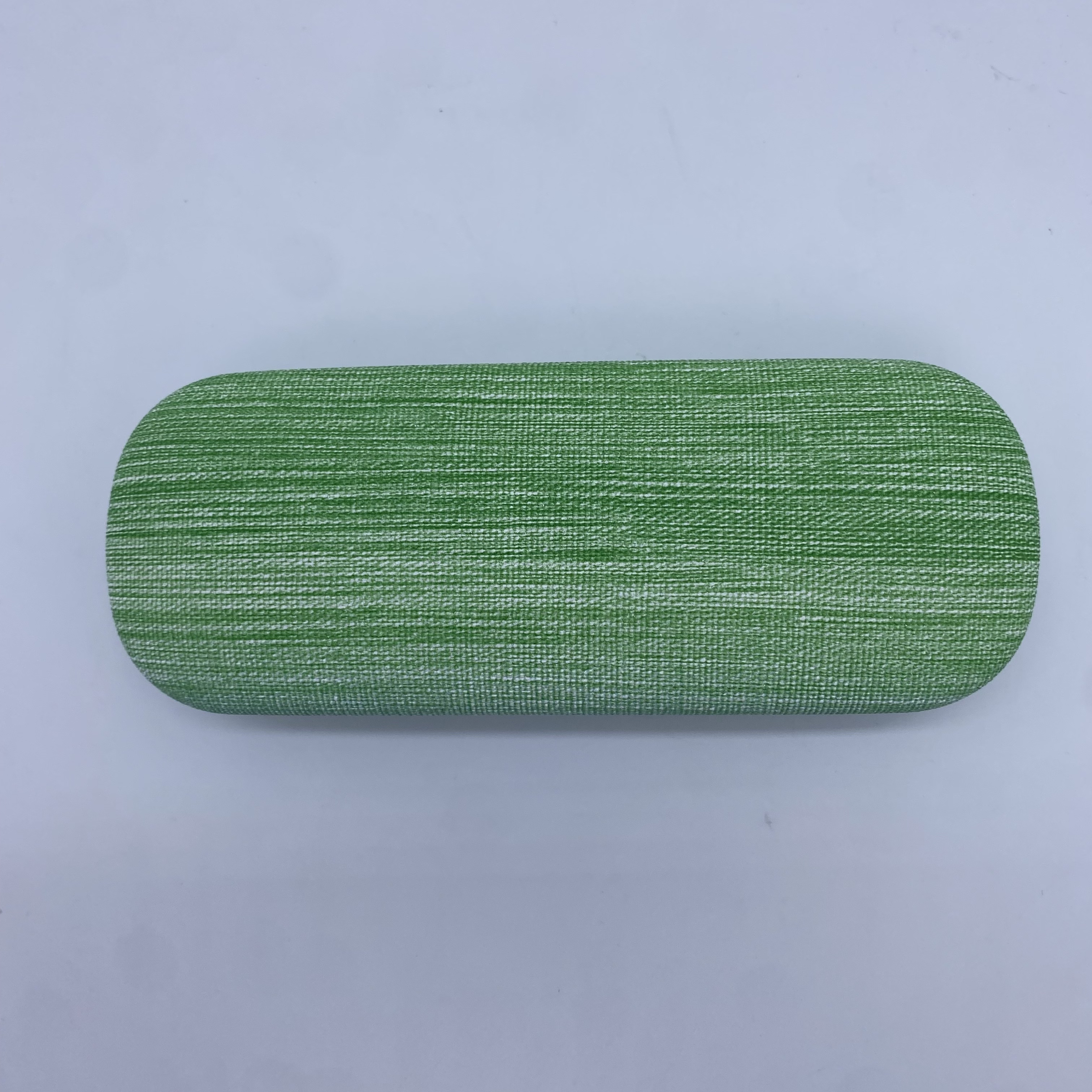 Gradient rainbow-colored leather optical reading glasses case details Picture