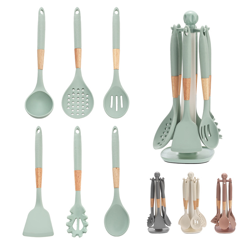 厨房硅胶烹饪勺铲套装多功能厨具厨房用品厨房工具厨具组合厨具套装