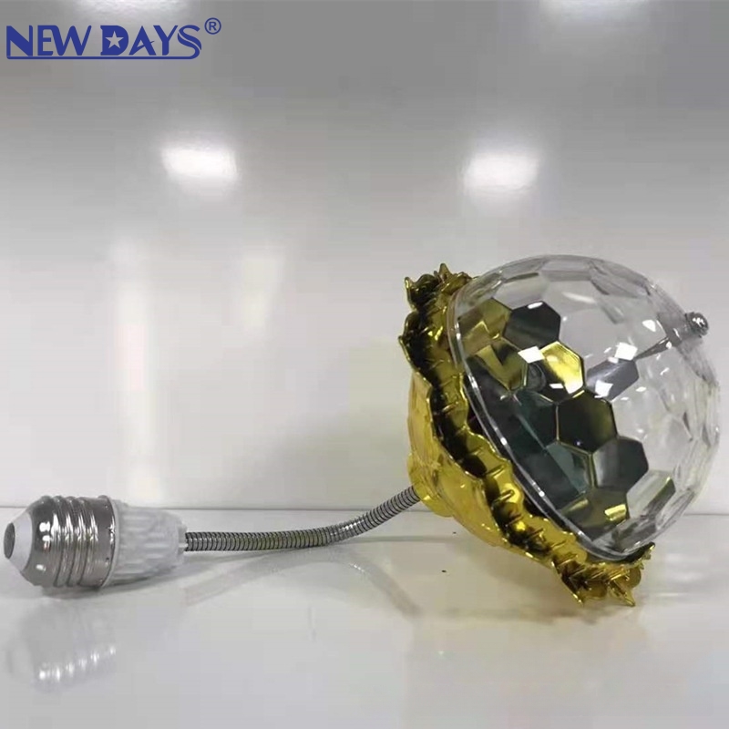 NEWDAYS brand cross border new LED lotus colorido rotary stage light home flash light atmosphere light cambio de color automático crystal magic ball light Application Scenario
