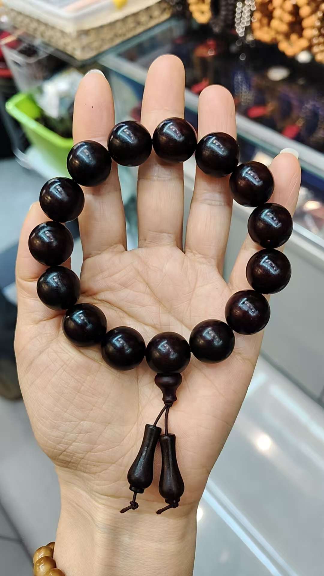 Indian rosewood 1.5-sized bracelet
