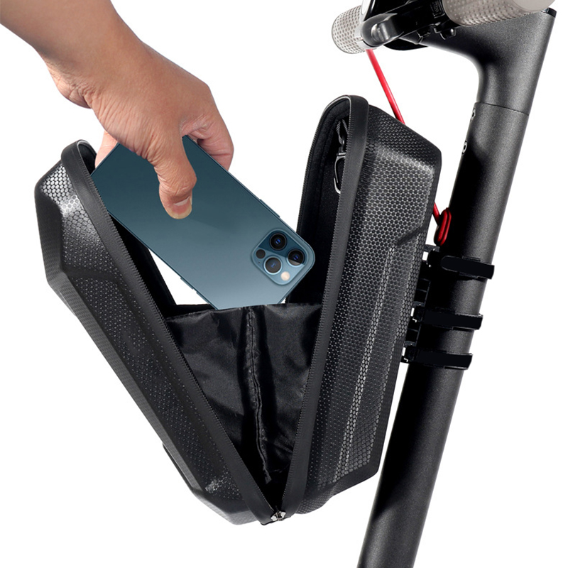 318K desmontaje rápido scooter eléctrico hardcase case hardcase EVA headbag grifo de la bolsa de colgante frontal bicicleta plegable manillar de equilibrio primer paquete Specification image