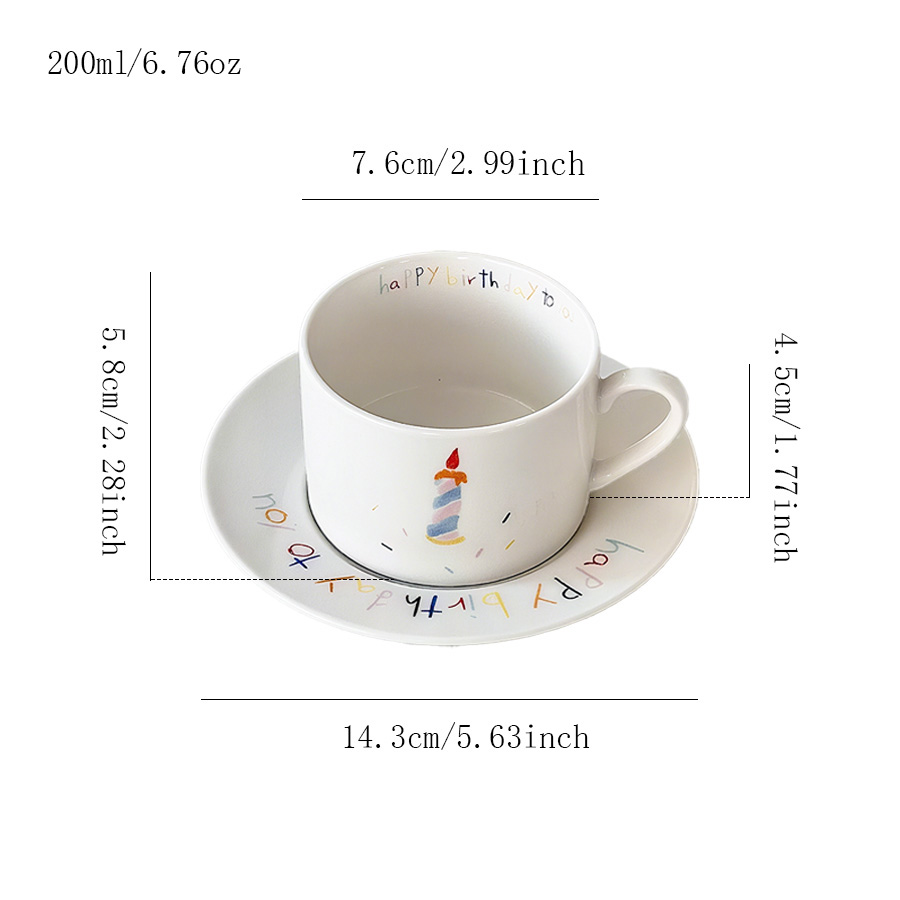 陶瓷杯蝶水杯咖啡杯套装马克杯可定制儿童创意带盖会议室高温骨瓷麦片哑光微波炉民宿复古个人冷饮家用釉上彩办公室高颜值简约活动图