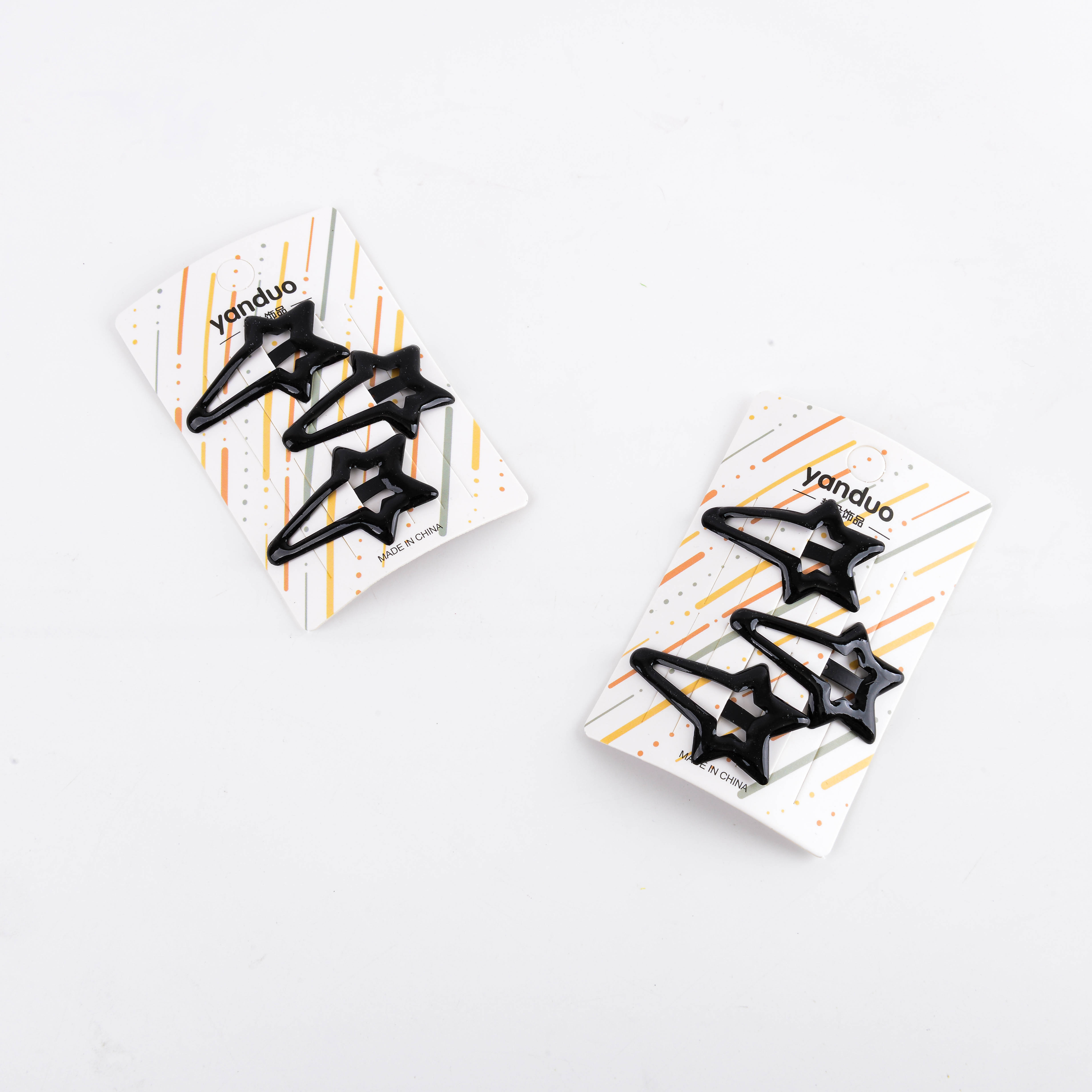 Simple black matte hair clips, a perfect tool for organizing loose hair at the back of women's heads, side bangs clips, bb clips, headwear and hair clips Specification image