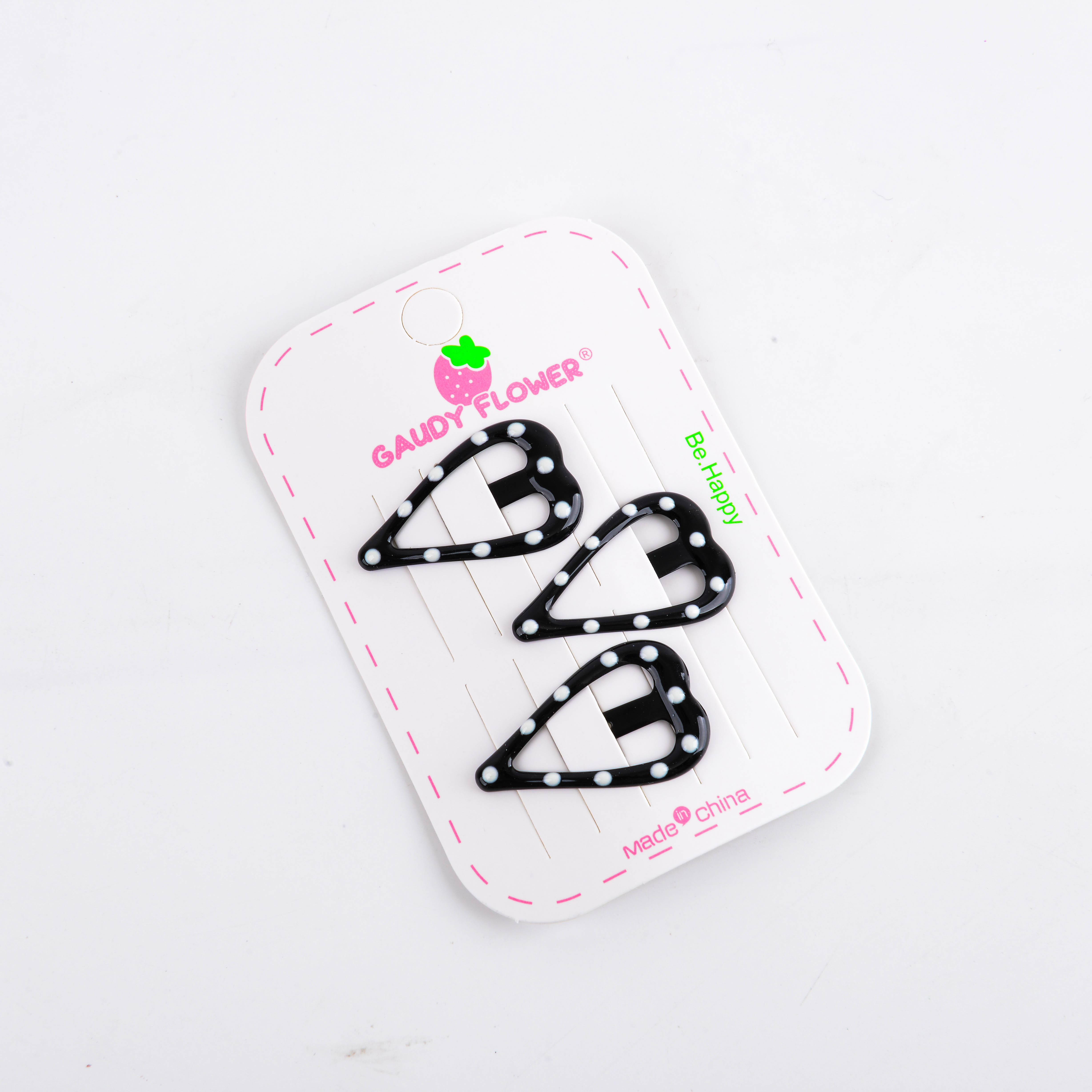 New polka dot bb clips, straight clips, side clips, bangs clips, cute and girlish hair accessory sets, fashionable hair clips Specification image