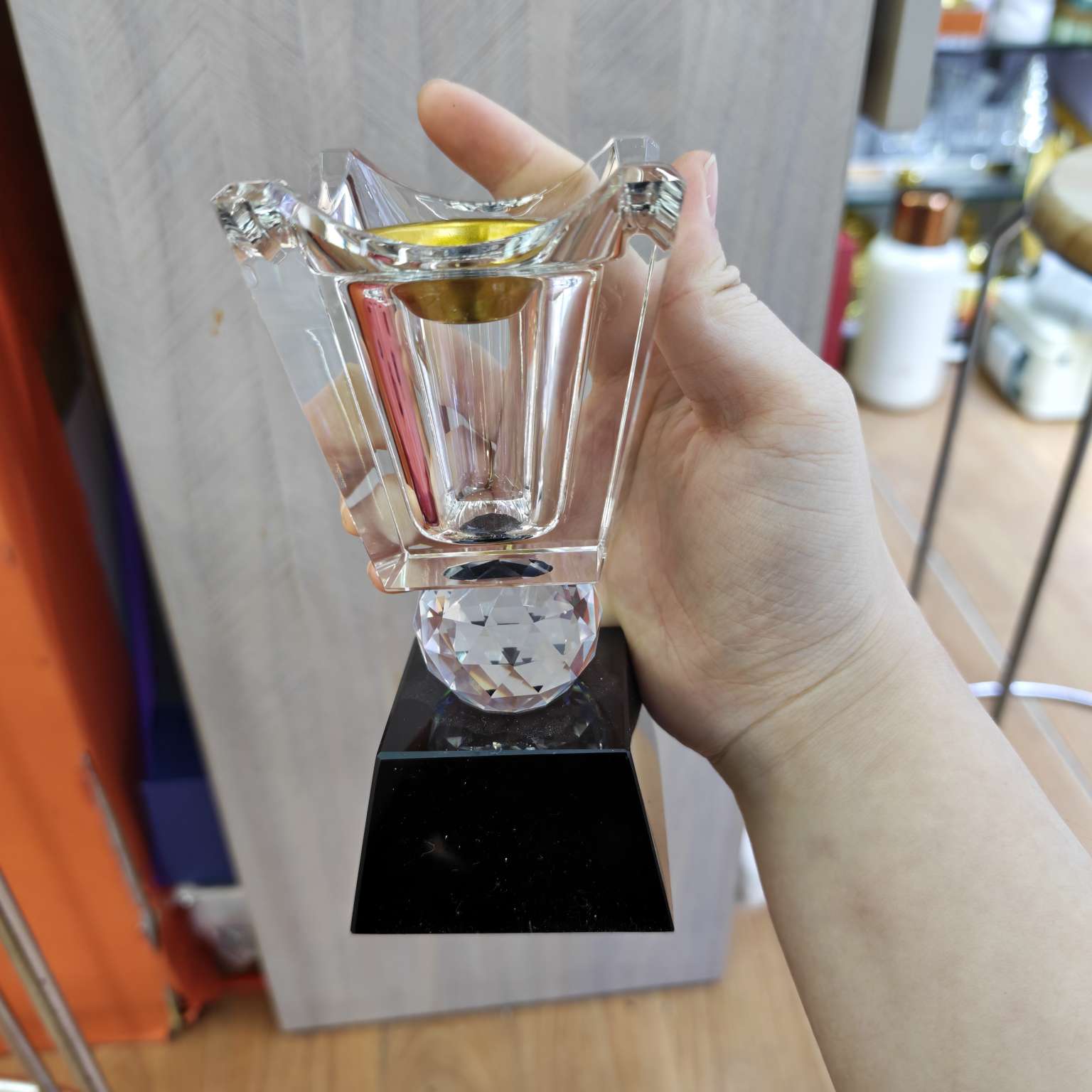 中东斋月玻璃香炉摆件