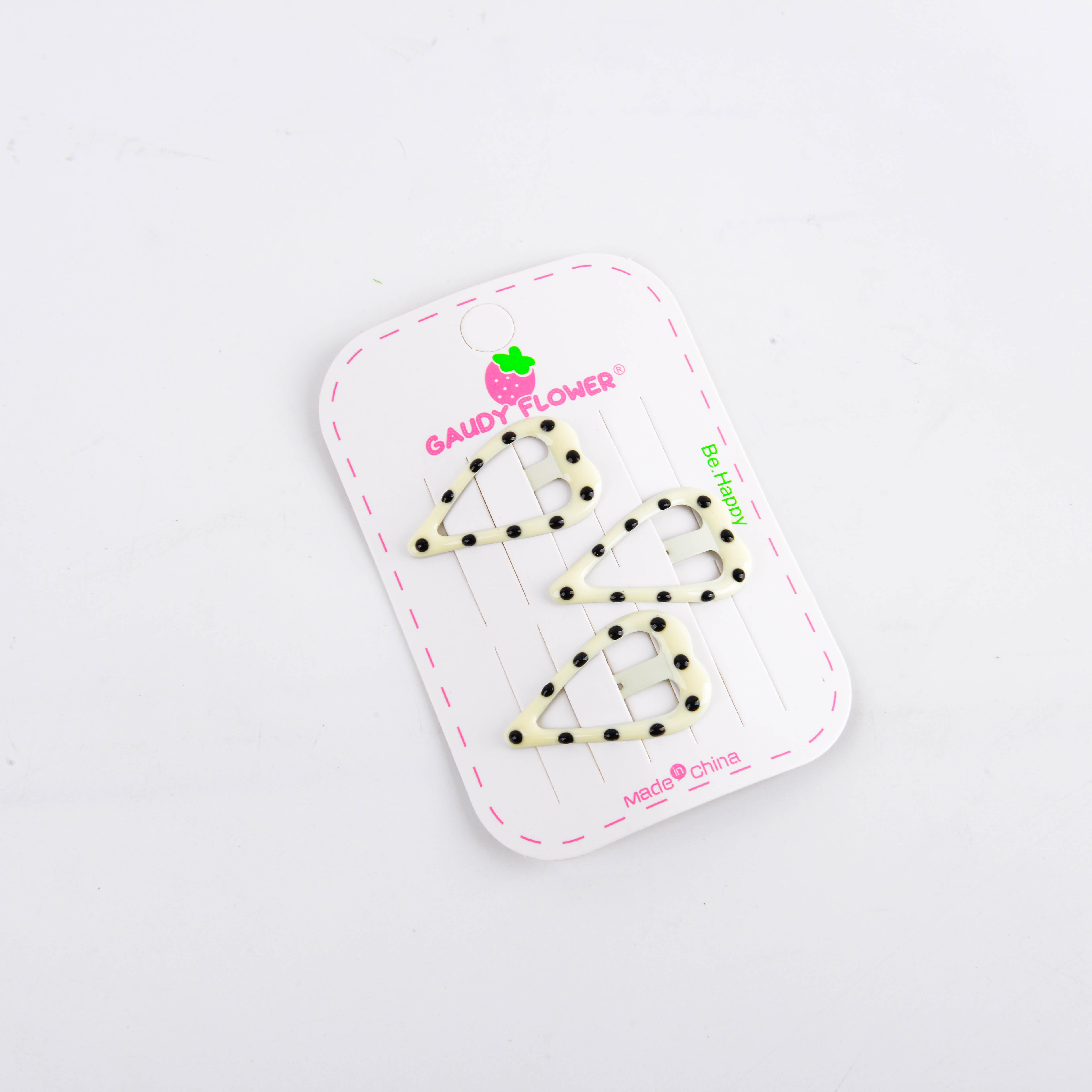 New polka dot bb clips, straight clips, side clips, bangs clips, cute and girlish hair accessory sets, fashionable hair clips details Picture