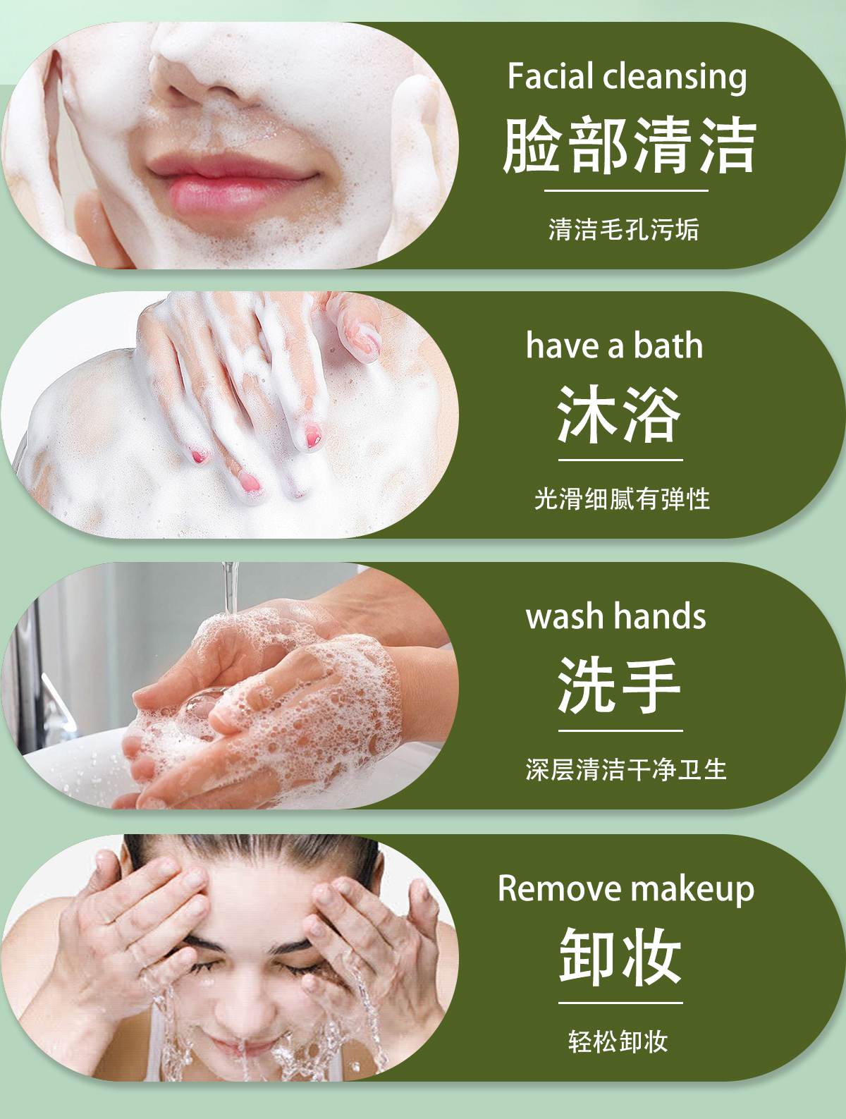 125g纯橄榄油皂肥皂手工香皂天然滋润洁肤适用多款香皂手工精油皂清新柔软详情4