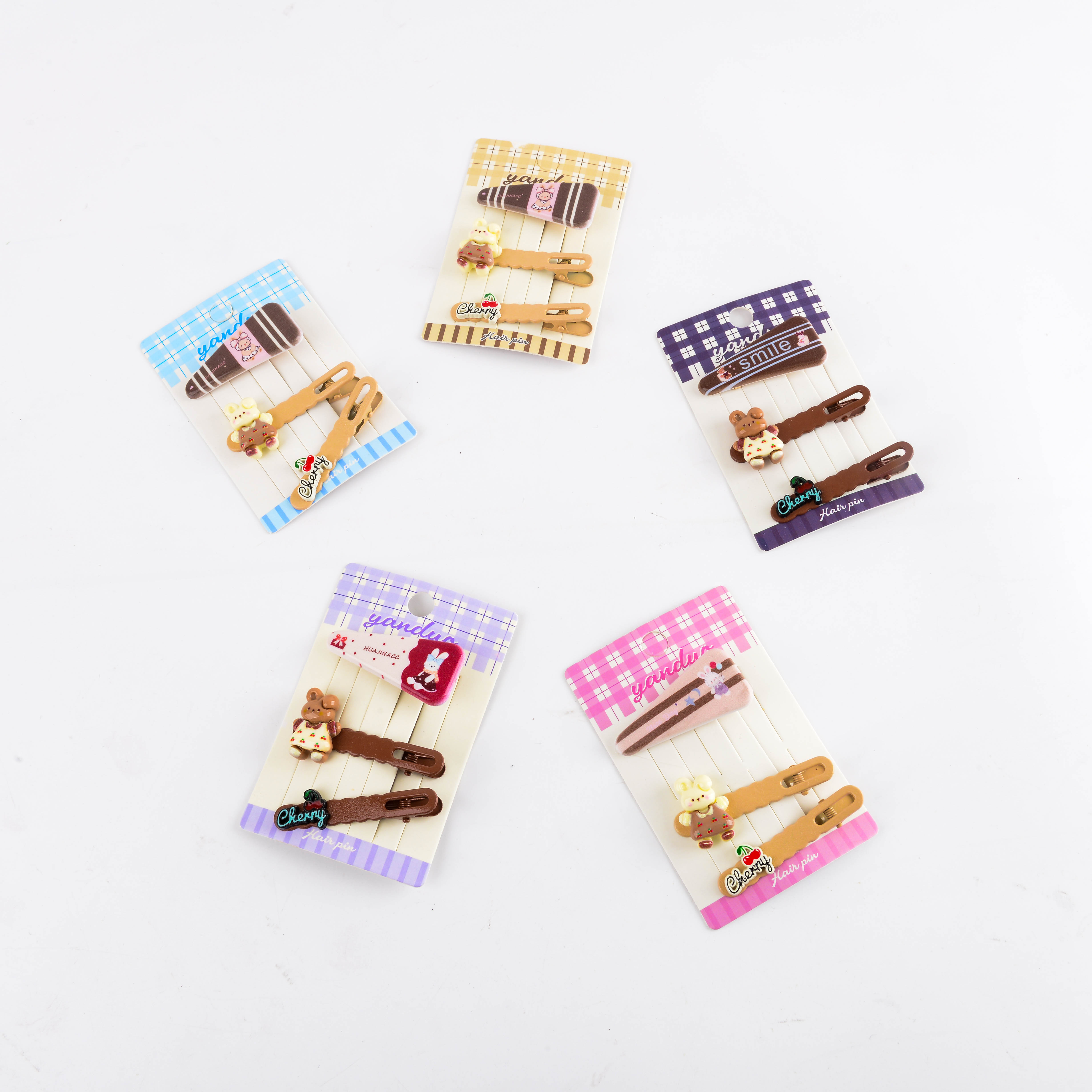 糖果色多巴胺五角星滴油发夹女侧边刘海夹发卡碎发bb夹小卡子头饰