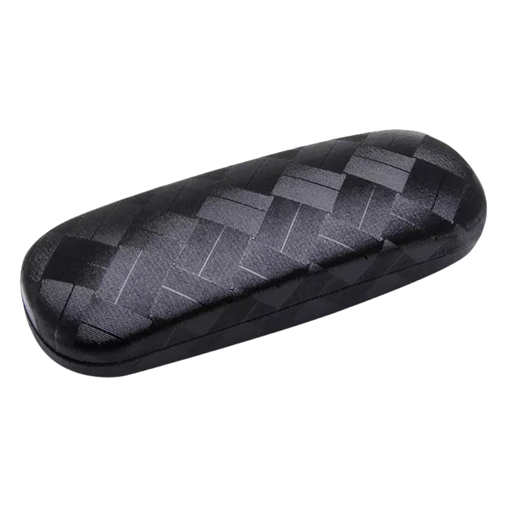 Checkered leather glasses case, optical glasses, myopia glasses case thumbnail